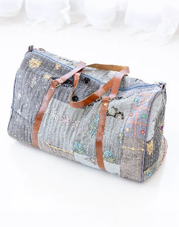 Sky Patchwork Duffle Bag