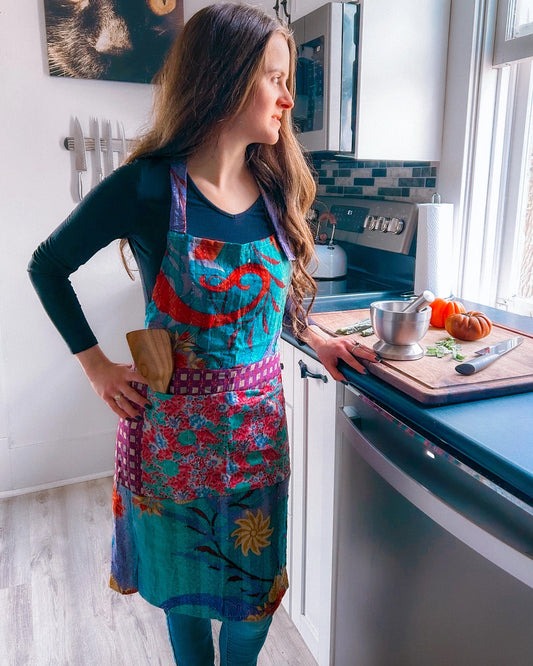 ONE OF A KIND Kantha Apron