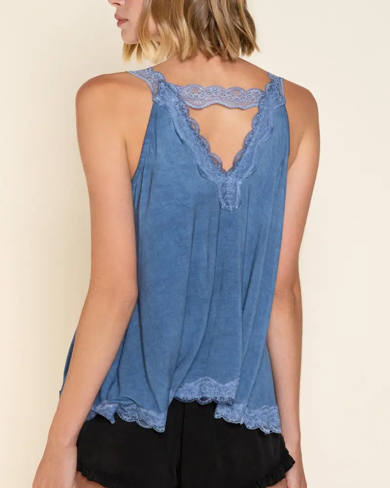 Blueberry Lacey Swing Tank