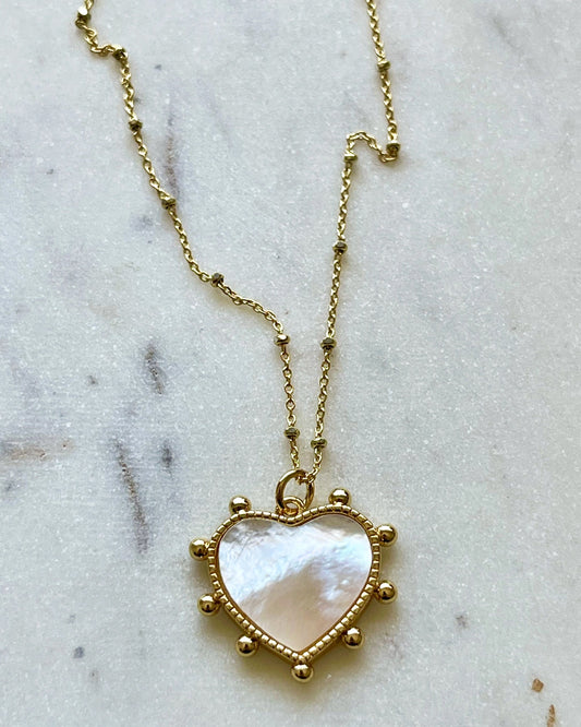 Mother of Pearl Gold Filled Necklace