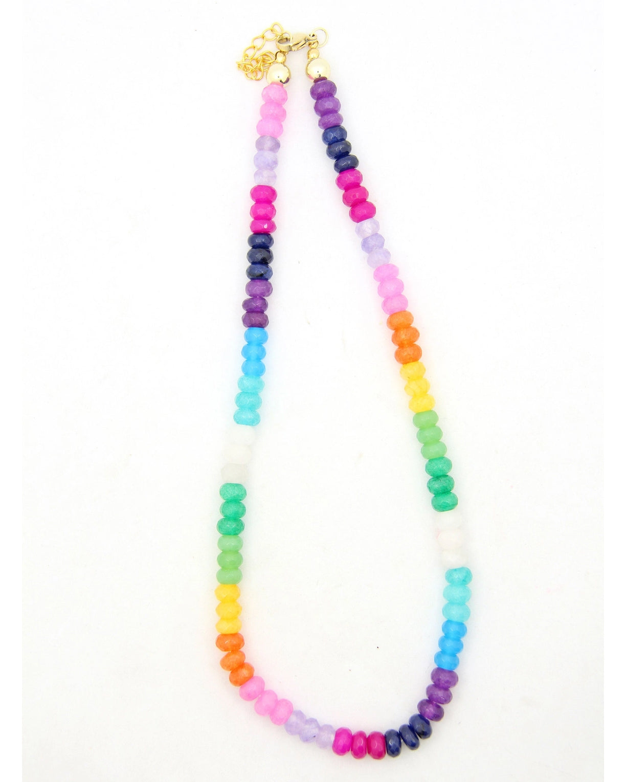 Ombre Rainbow Jade Necklace